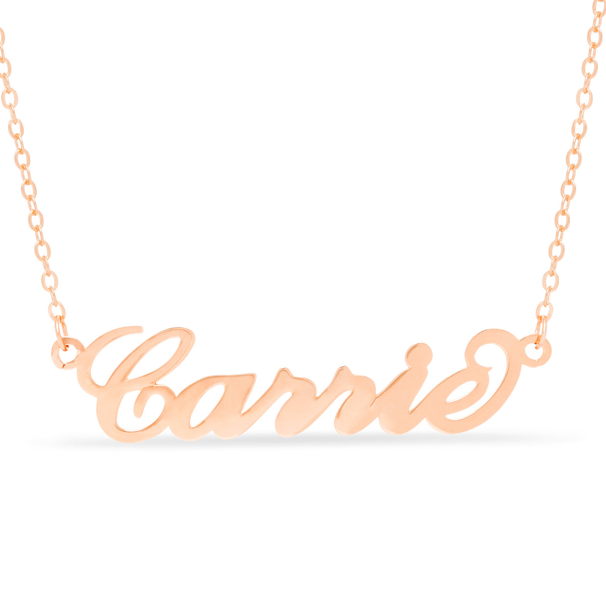 Carrie Style Name Necklace Cable Chain