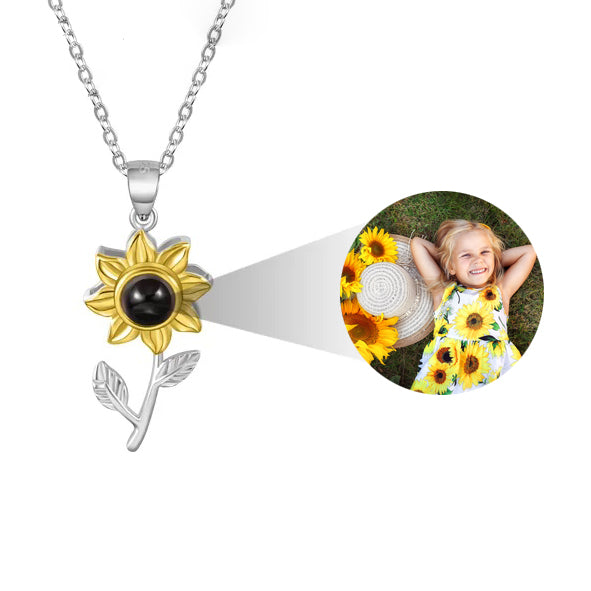 Sunflower Projection Necklace